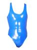 Wet Look Shiny Pvc Bodysuit Tops Gym Tank Tops Man Fitness Clothing Faux Latex Pu Leather Bodybuilding Shaping Men'S Tights