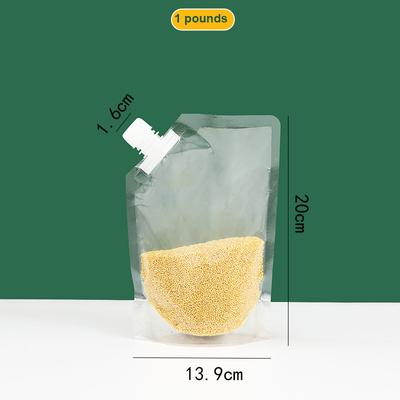 Bolsa sellada a prueba de humedad para granos, bolsas de succión transparentes para almacenamiento de granos, bolsa de almacenamiento de cocina portátil de calidad alimentaria