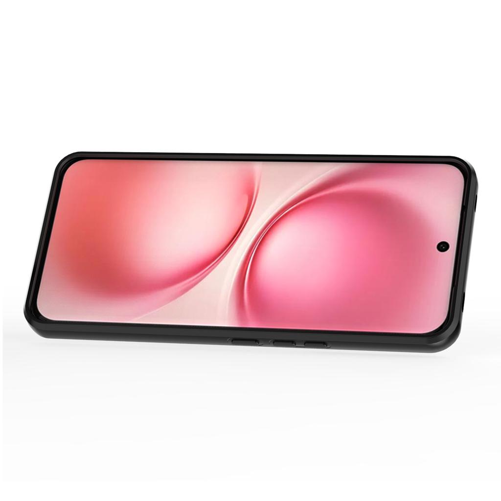 For vivo V60 5G Case PC + TPU Kickstand Phone Protector with Lens Cover