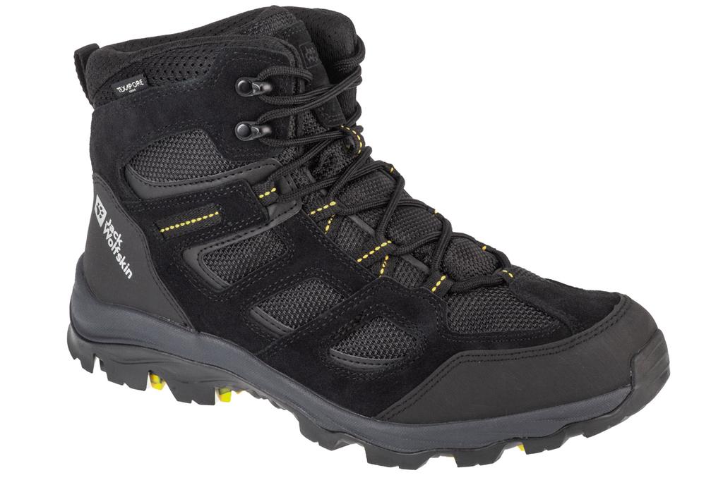 Jack Wolfskin Vojo 3 Texapore Mid M, Mens Black Trekking Shoes