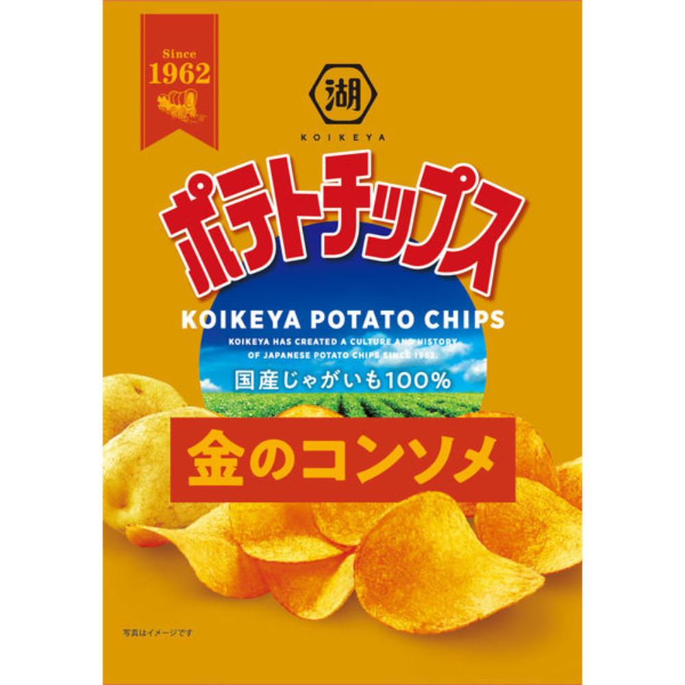 Japan KOIKEYA Potato Chips (Golden Consomme / Nori Soy Sauce / Nori Salt / Potato and Salt / Garlic)