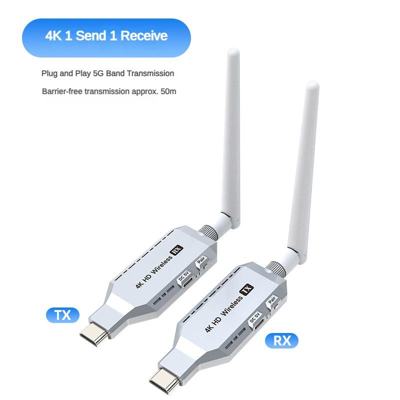 

Беспроводной 4K HDTV передатчик и приемник Enterprise HDMI удлинитель 50 м 1TX и 1RX адаптер для дисплея трансляция видео и аудио с ПК на ТВ белый