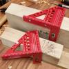 Woodworking Multi Angle Square Protractor Red Plastic Angler Scriber Woodworking Square or W/ Dowel Pins Miter Triangular Ruler