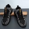Summer fly-woven breathable casual sports shoes fashion trend versatile running shoes new lightweight men's shoes mesh