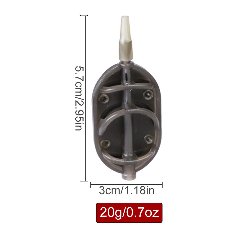 FTK 1pcs  Fishing Method Bait Cage 20g/35g/45g/50g/65g Quick-Release Bait Cage Bait Basket Fishing Feeder Fishing Equipment Accessory