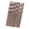 10Pcs Twist Drill Bits Straight Shank HSS Hole Processing Hardware Manual Tools 2mm
