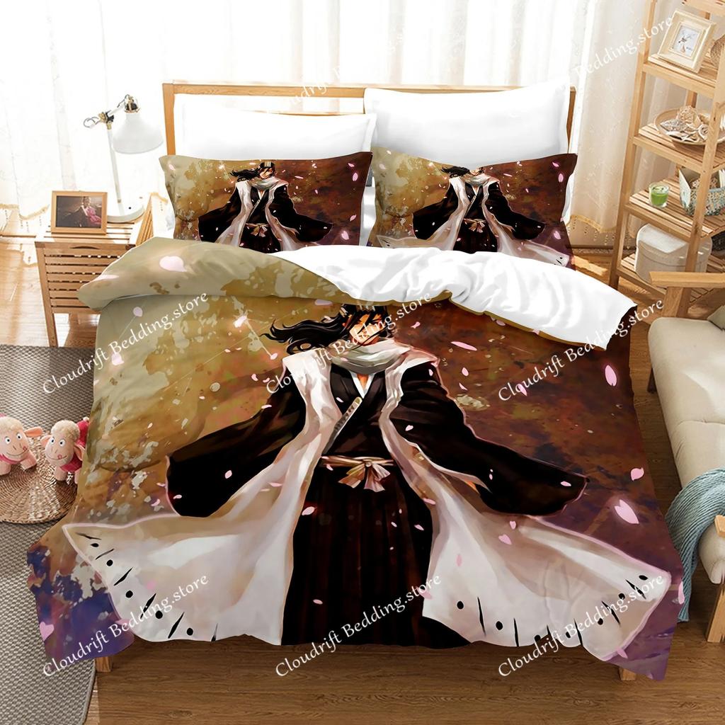Japanese Anime Shinigami Bedding Set This war Print Duvet Cover Pillowcase Teenagers and children quilt cover Various siz