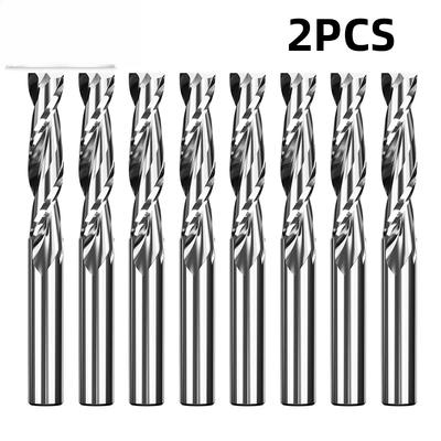 2 BUC Freză 2 Tăișuri Coadă Dreaptă Bit Router 4 6 8 20mm Scule Freză de Capăt pentru Aluminiu Oțel Inoxidabil Piese Metaltool