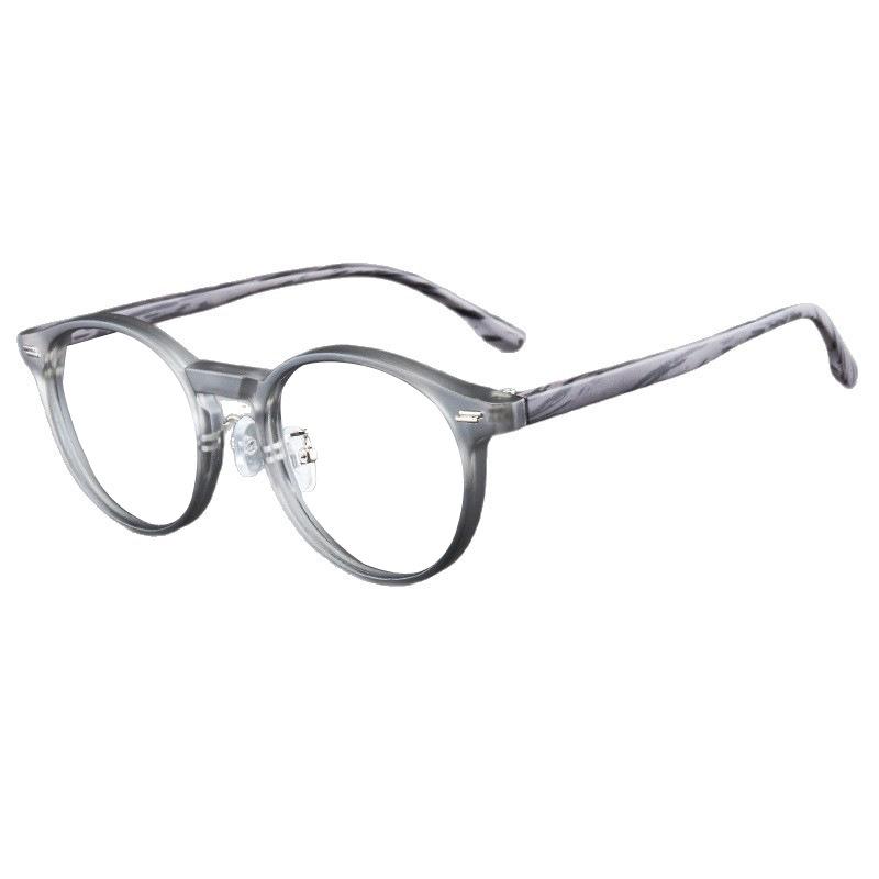 2505 Anti-blue Glasses Men and Women Japan and Korea Retro Round Frame Plain High Definition Reading Glasses