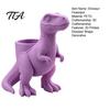 Flower Pot Decoration 3D Printed Dinosaur Planter Pot, Tyrannosaurus Rex Flowerpot for Succulents and Shape Holder Small Plants, Decorative