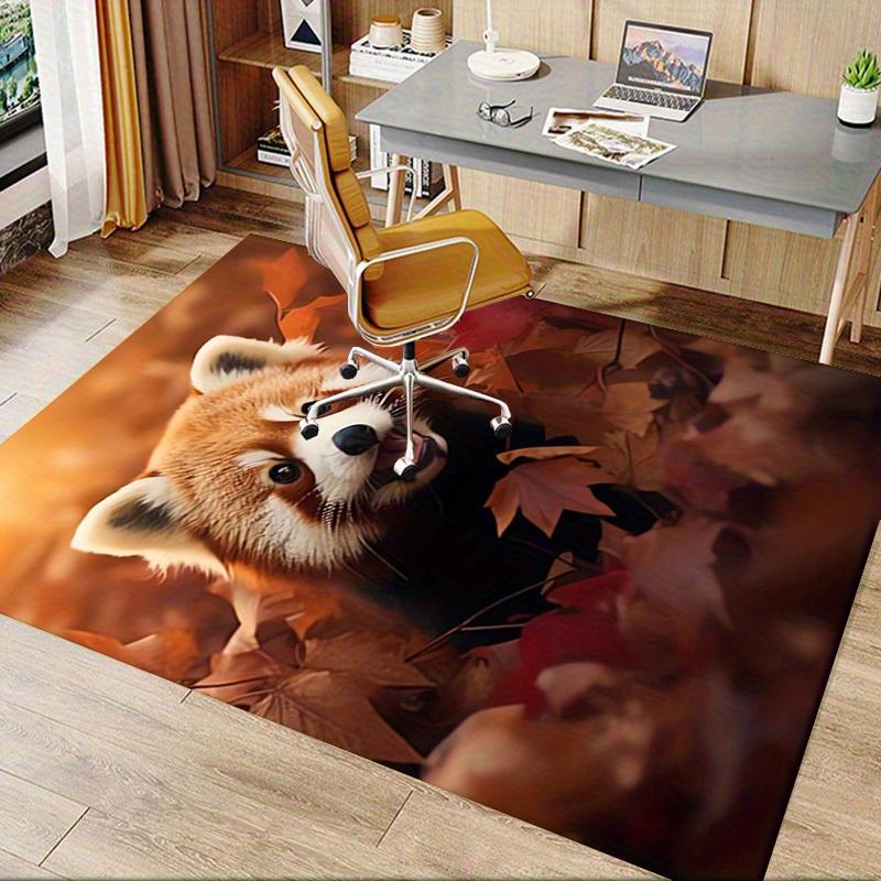 Office Carpet Red Panda Design, Sofa Rug, Chair Mat Protection
