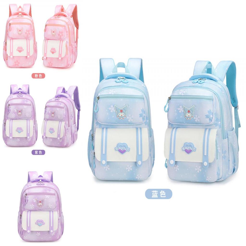 Cute And Spacious Oxford Fabric School Backpack For Children Grades 3-4 Neutral Gender