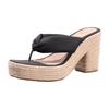 Clip Toe Wedges Platform Women Slippers Summer Sexy Super High Heels Mules Sandals Flip Flops Wear-Resistant Anti-Slip Shoes