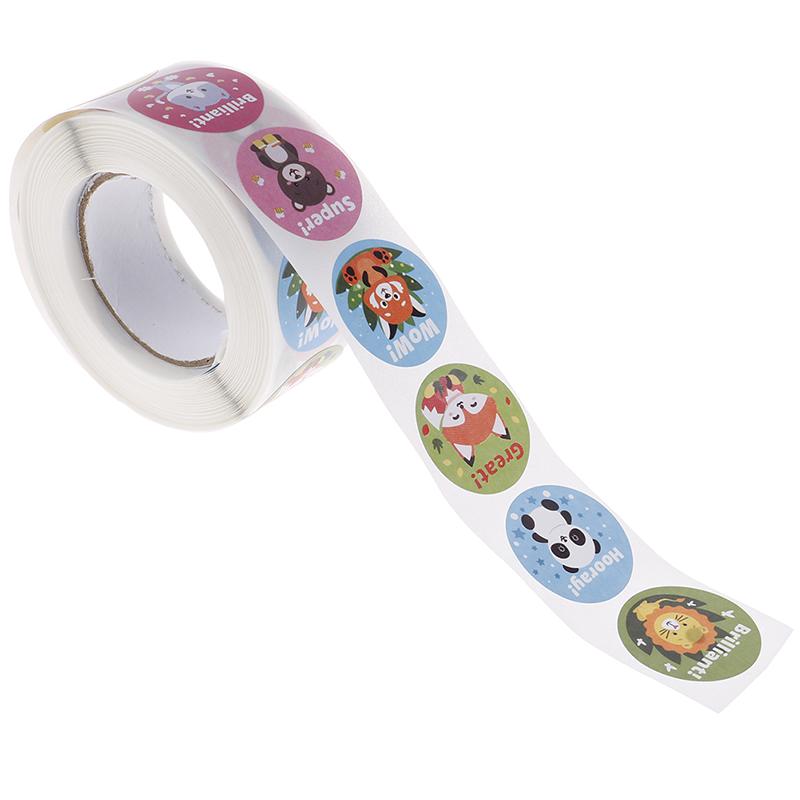 500Pcs Teacher Reward Stickers Cute Animal Stickers School Motivational Stickers