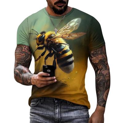 Grafické tričko Včelí plástev Módní 3D potisk Tričko Letní Pánské Ležérní Street Topy Trička Dámská Nadměrná Sportovní Mikina