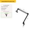 Desktop Streaming Microphone Stand with Fill Light, Boom Arm, and Phone Holder