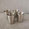 10Pcs Comfortable Rolled Mouth Cups Stylish Stainless Steel Cup Set with Rolled Brims for Parties and Outdoors