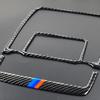 2Pcs Carbon Fiber Car Reading Light Stickers Trim Cover For BMW X5 X6 2008-2013 Car Accessories Interior