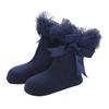 Girls Princess Tutu Socks Baby Knee Bellow Sock Ruffles Cotton Kids Ankle Socks Pography Silk Ribbon Bowknot Lace Sock