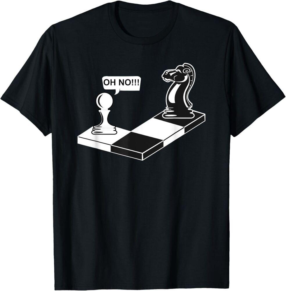 

Funny Chess Move Knight To Pawn Tee Gift Unisex T-Shirt 3XL