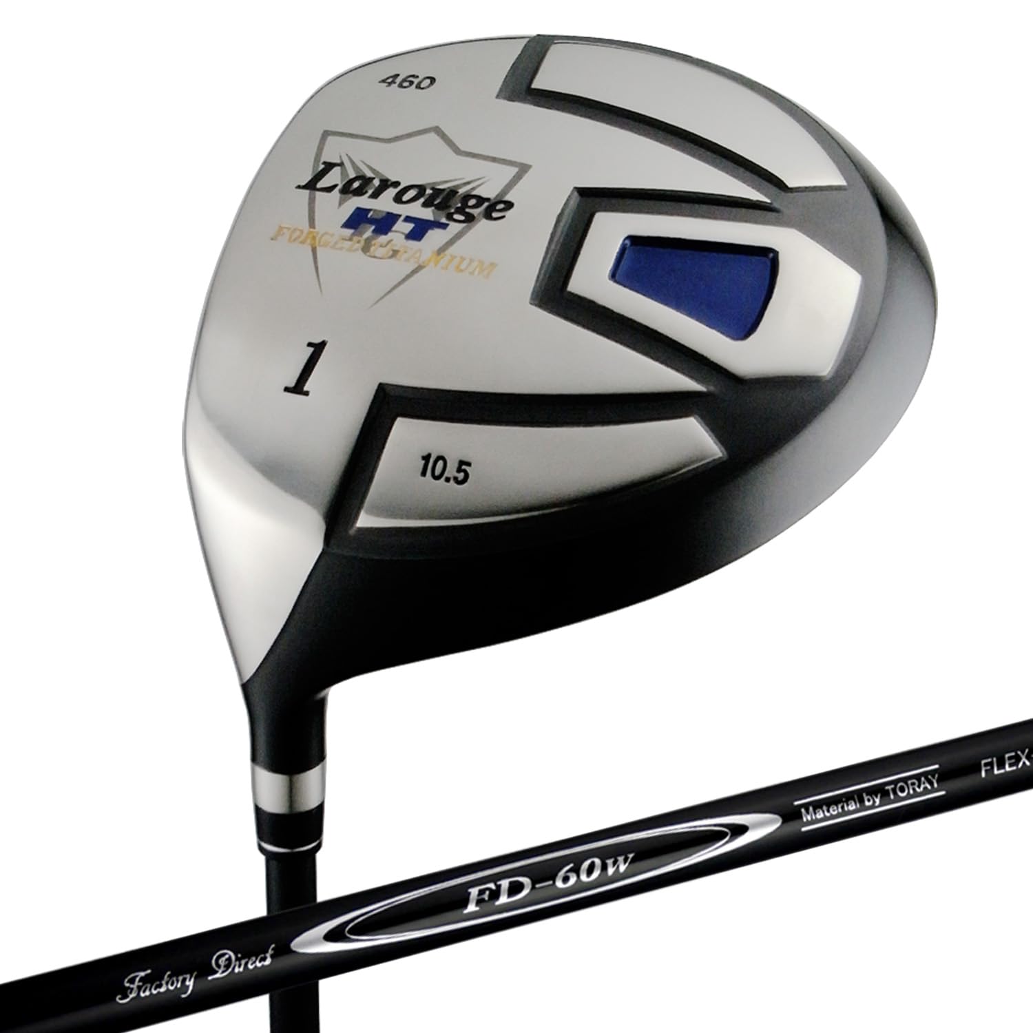 

[Для левшей] Титановая головка Larouge-HT Lefty Driver 10,5 градусов 45 дюймов 460 куб. см (Стандартный карбоновый стержень FD-60, S-образный изгиб, 10,5 градусов, левосторонний)