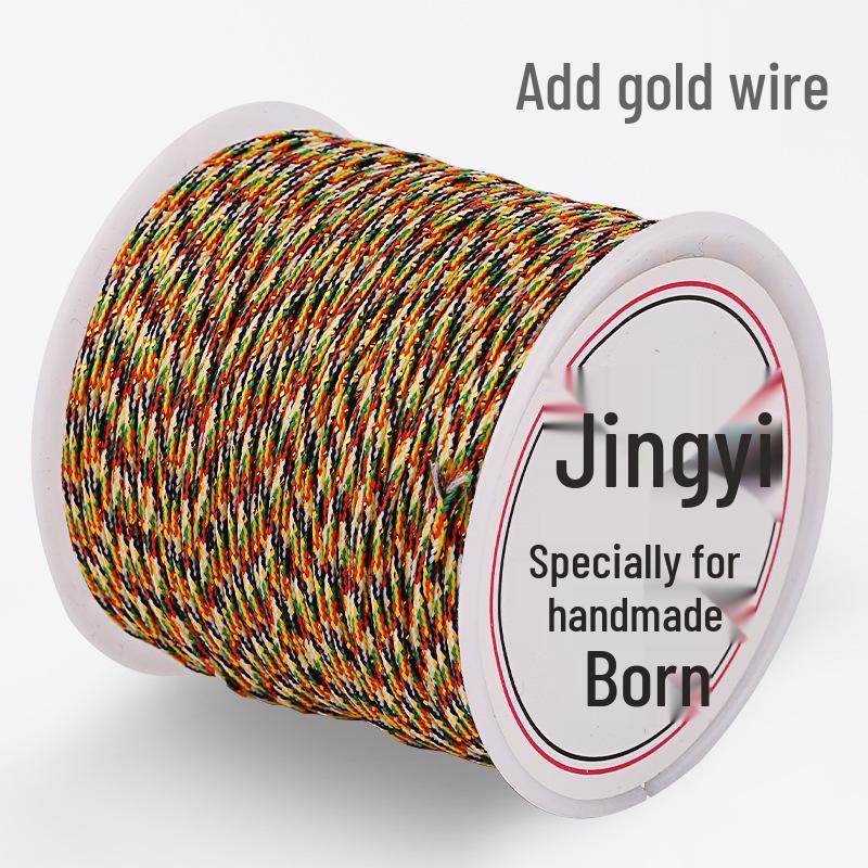 Jade Thread Jewelry, 0.8mm Red String, Hand-Woven Bracelet & Necklace Rope for Beading 50m/roll