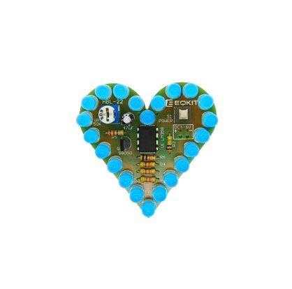 DIY Kit Heart Shape Breathing Lamp Electronic Kit Breathing LED Suite Red White Electronic Production for Learning laboratory