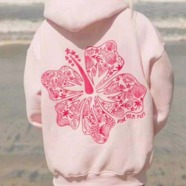 

Korean Style Flower Embroidery Hoodie - Autumn/Winter 2025 Collection XL