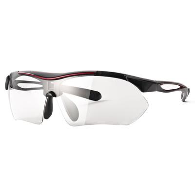 Photochromic Sports UV A-Fit Men's Sunglasses, Protection, Black/Red, AF-7001T-C3
