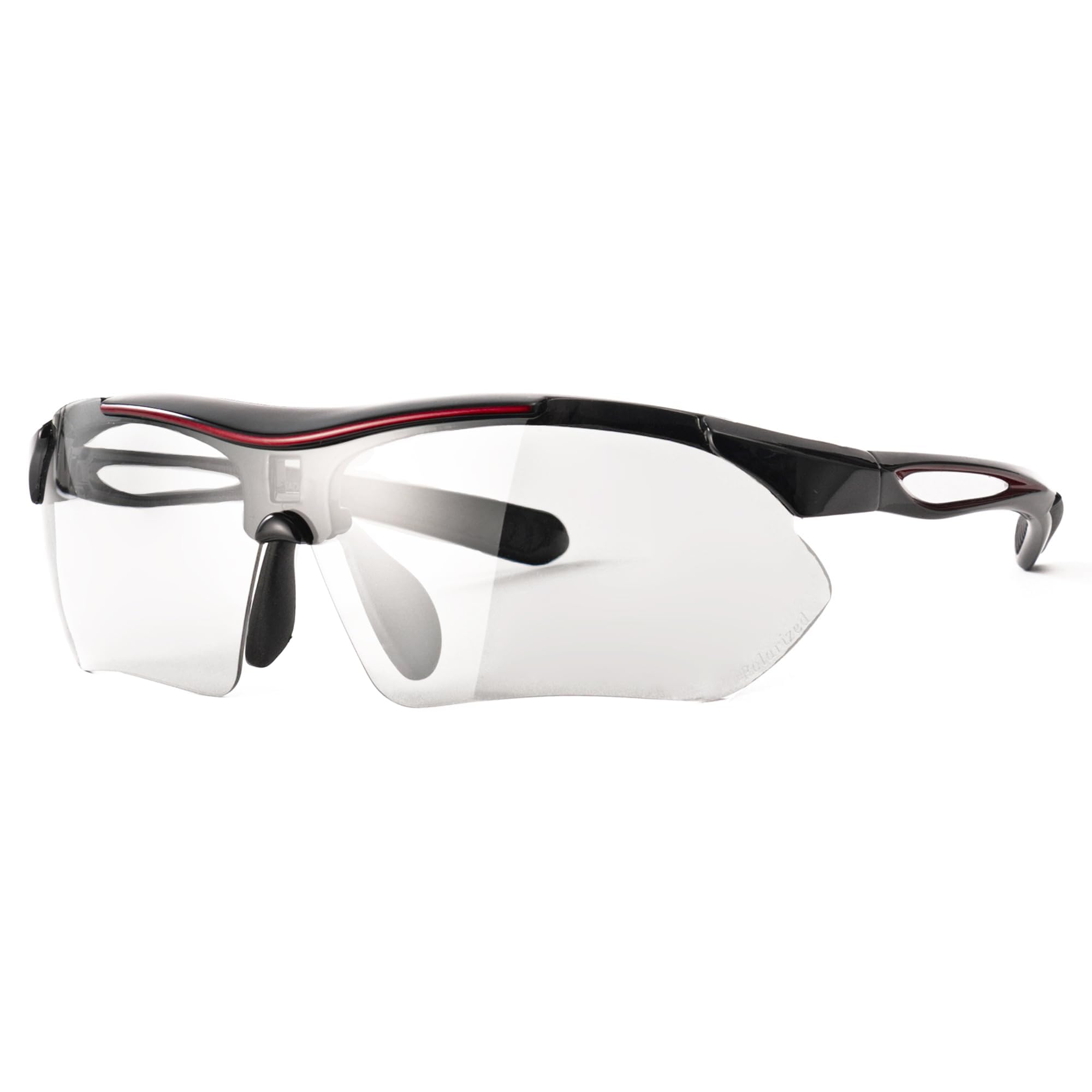 

Photochromic Sports UV A-FIT Sunglasses, Men s Sunglasses, Protection, Black/Red, AF-7001T-C3