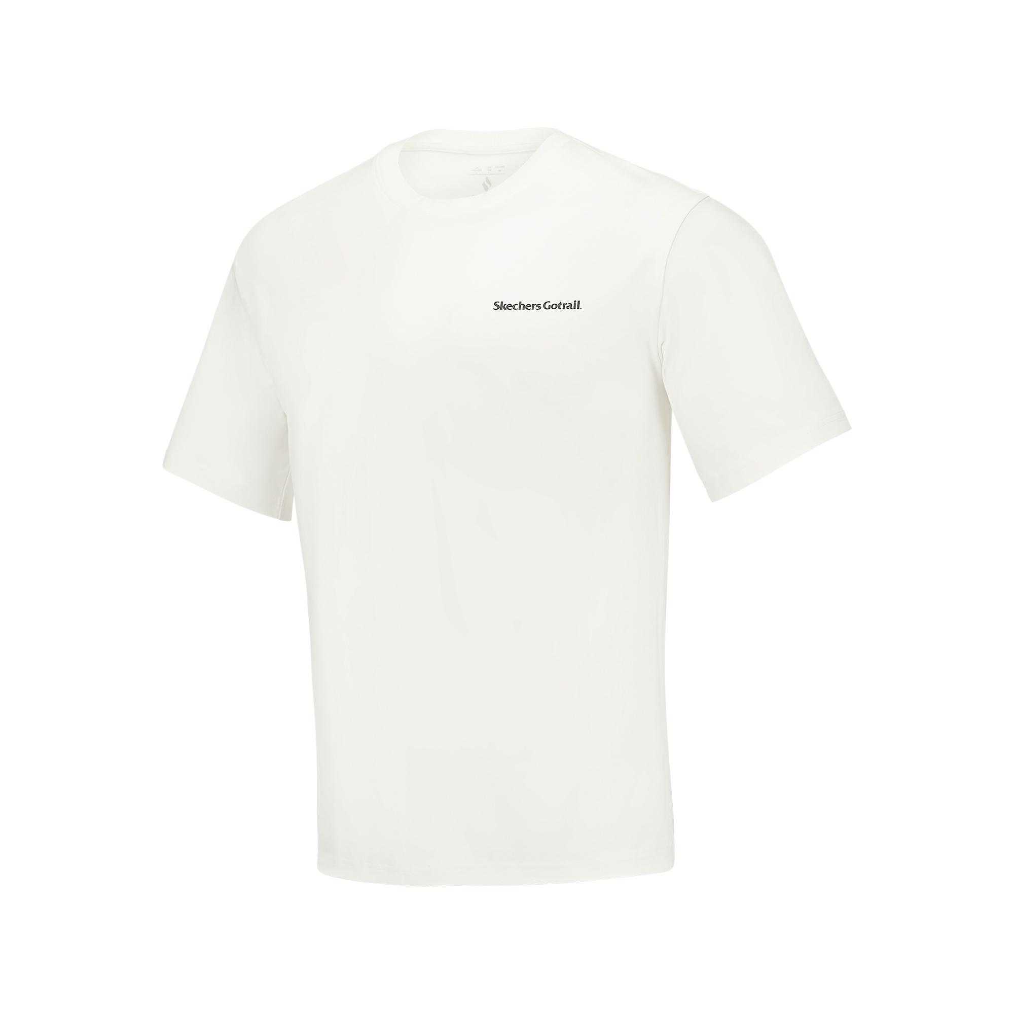 Skechers Cool Dry Outdoor Casual Loose Round Neck Pullover Short Sleeve T-Shirt Unisex tops Cotton-Candy-White P125U027-0074 M