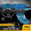 Car Interior Gearbox Center Console Transparent TPU Paint Protective Film for M2/M3 G87 G80 2023 Anti Scratch PPF Sticker
