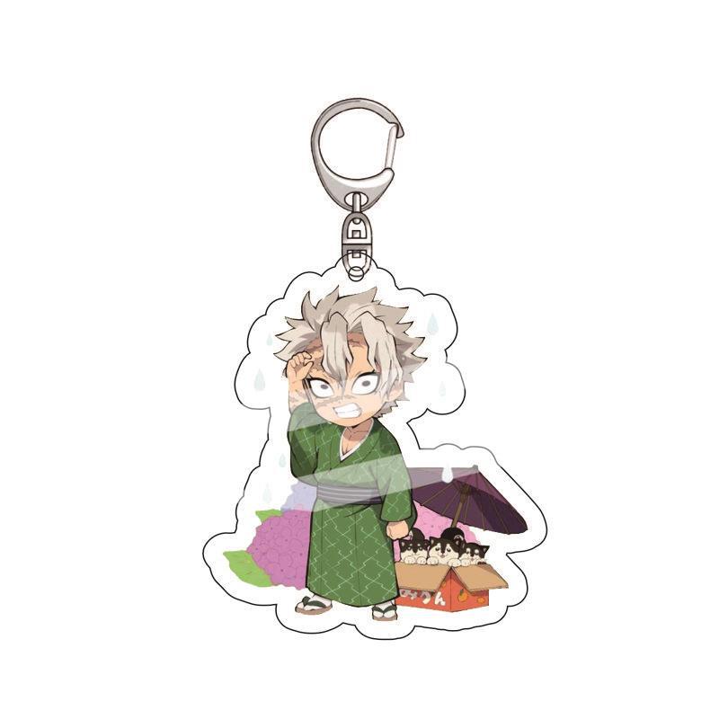 Acrylic Keychain Demon Slayer Anime Tanjiro Nezuko Zenitsu Inosuke Pendant Charm 2 great for daily use perfect for gifting