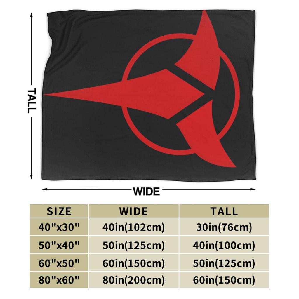 Stars Treks Klingon Empire Blanket Soft Aesthetic Plush Bedding Throws For Bedroom Camping Flannel Bedspread Bed Cover