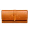 Dreifach-Damen-Geldbörse aus reinem Leder, lange Schnallen-Ledertasche, Echtleder-Multi-Card-Geldbörse mit großer Kapazität, Damen-Geldbörse, Leder-Geldbörse