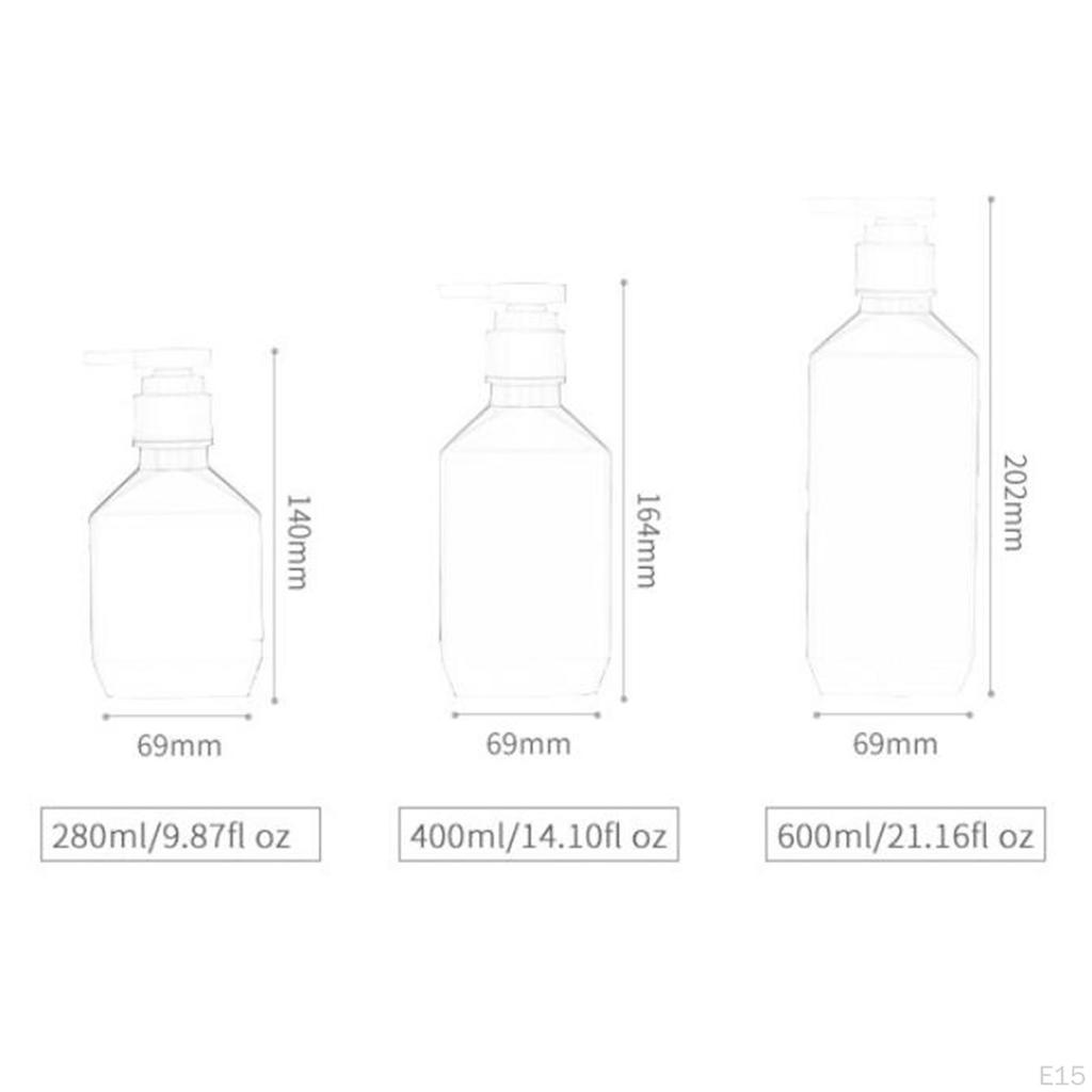Empty Dispenser Bottle Type Small Pump Portable Sealing Subpackage for Bathroom Shower Adult