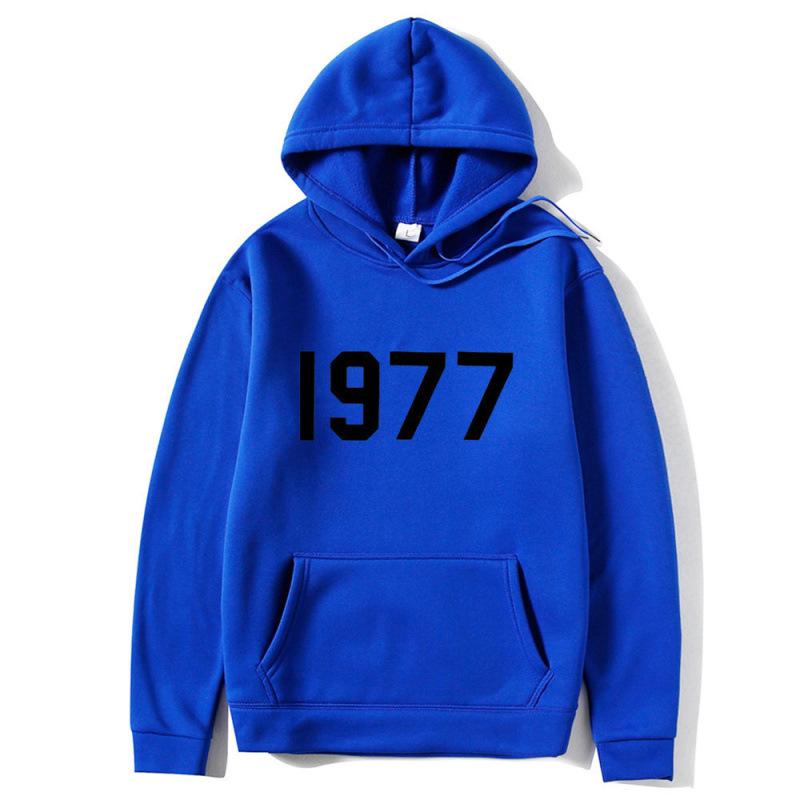 High Street 1977 Printed Couple Hooded Sweater Pullover Trendy Top Couple