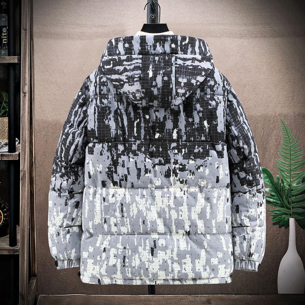 Plus Size Cotton Jacket Winter Thickened Cotton Jacket Fat Man Workwear Hooded Down Cotton Jacket Men 5XL-11XL