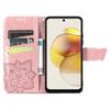 For Motorola Moto G73 5G Imprinted Shockproof PU Leather Wallet Phone Case Stand Cover