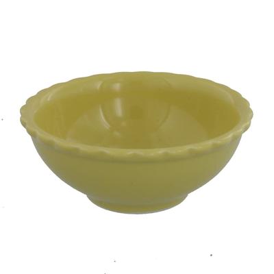 EAST table Mini Miseczka 9,5 cm Falbanka T-east Żółta Wyprodukowano w Japonii Mała Miseczka Urocza Bezpieczna w mikrofalówce Bezpieczna w zmywarce 23-005-03