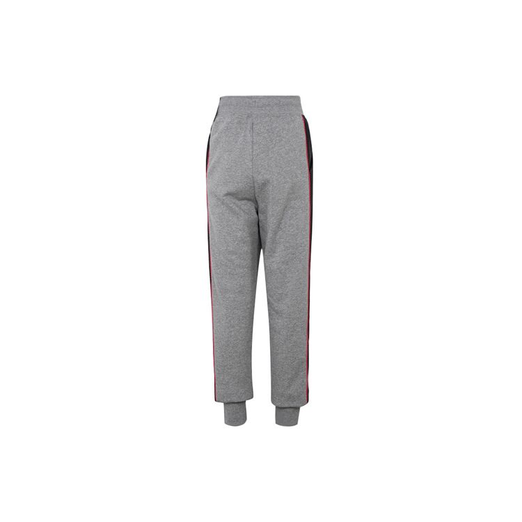 Nike Kids Side Stripe Cuffed Knit Sports Pants Kids Bottoms Gray DM8388-091