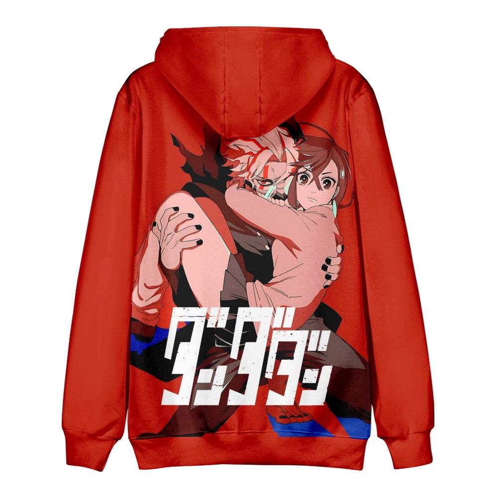 Herren Damen Fleece Kapuzenpullover DAN DA DAN Anime Aufdruck Frühling Herbst Pullover Sweatshirt Modischer Hoodie Freizeit Hip Hop Neuer Trainingsanzug Streetwear