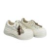 Ugly cute little white shoes women's autumn muffin platform bread shoes heightening lightweight big head shoes versatile casual sports shoes