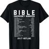 Bibel Notrufnummern Vers Gott Jesus Glaube Christliches Geschenk T-Shirt