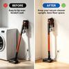 Vacuum Wall Storage Holders, 2-Pack Mounts with ABS Construction and Side Cord Guides for Vertical Placement in Homes, Apartments, and Garages