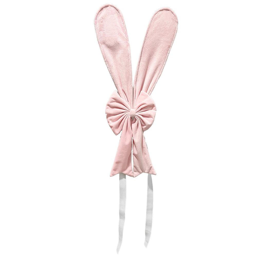 Easter Table Decor Bunny Ear Chair Cover Easter Party Easy To Use Chair Decoration Bunny Chair Covers Soft Plush Cloth
