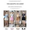 2024 Women's Summer White High Waist Puff Shorts