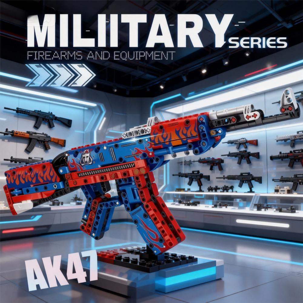 World War II Military Series 1206 Kar98k Rifle Model Assembly Block Set Toy Boy Children's Festival Gift