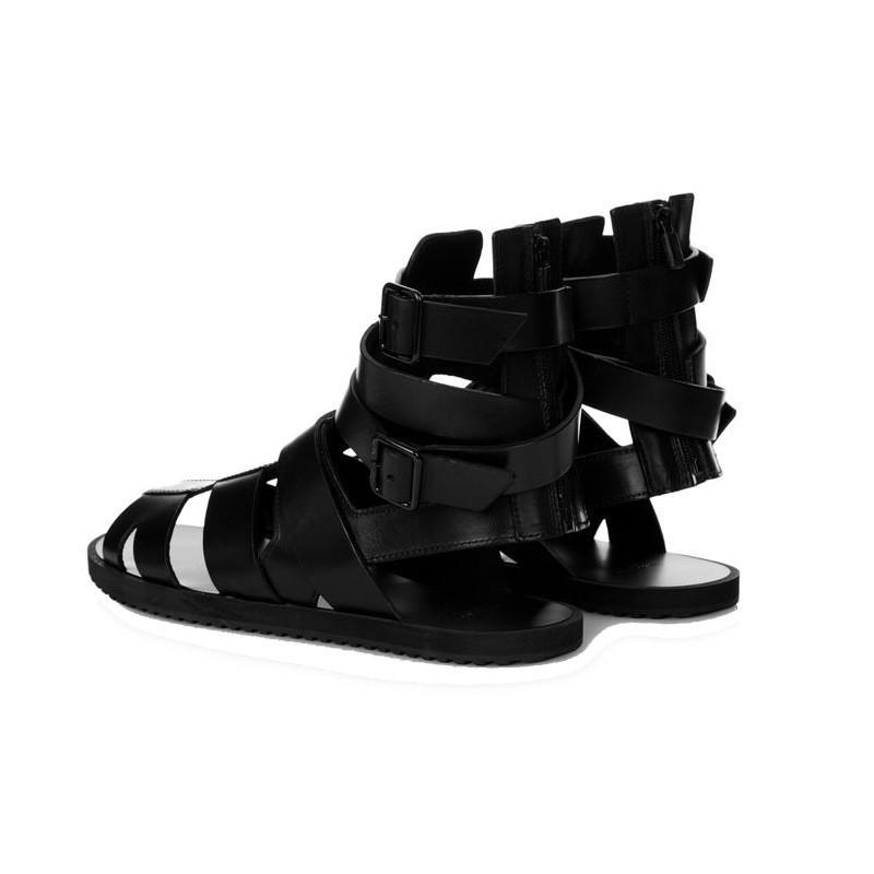 Scarpe da Uomo Nuove Scarpe da Uomo Estive Europee e Americane Fibbia High-Top Sandali Romani da Spiaggia Taglia 38-48