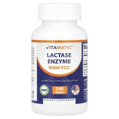 Laktase-Enzym, 9.000 FCC, 240 Tabletten